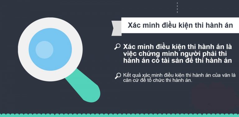 Thỏa thuận về xác minh điều kiện thi hành án